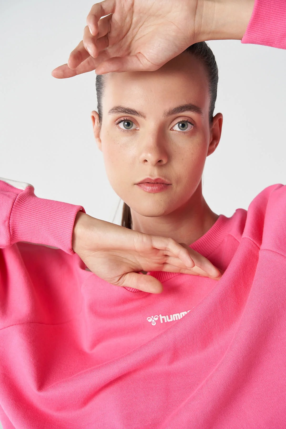 Hummel Chrome Kadın Sweatshirt 921759-3440 Pembe