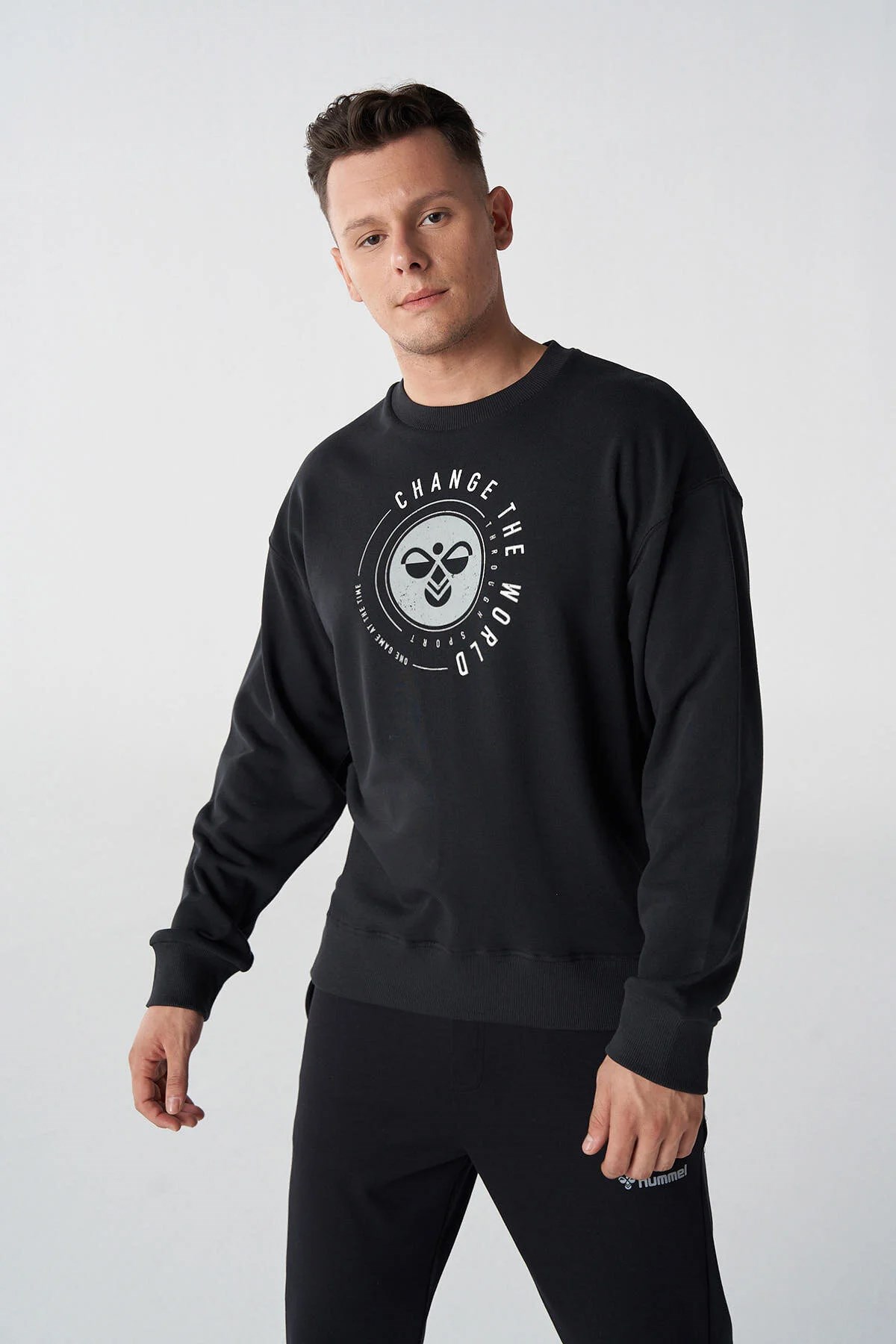 Hummel Fin Erkek Sweatshirt 921770-2001 Siyah
