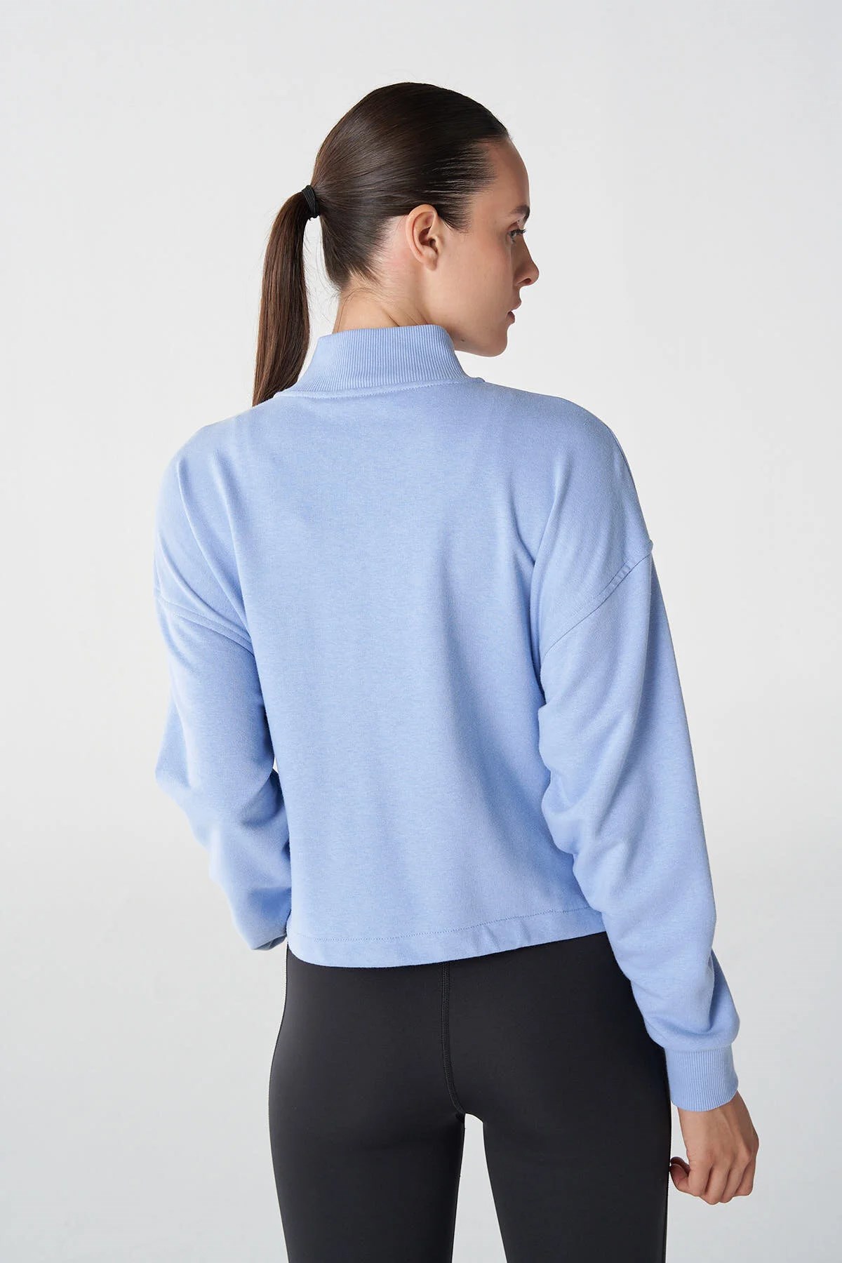 Hummel Freya Zip Kadın Sweatshirt 921771-2516 Mavi