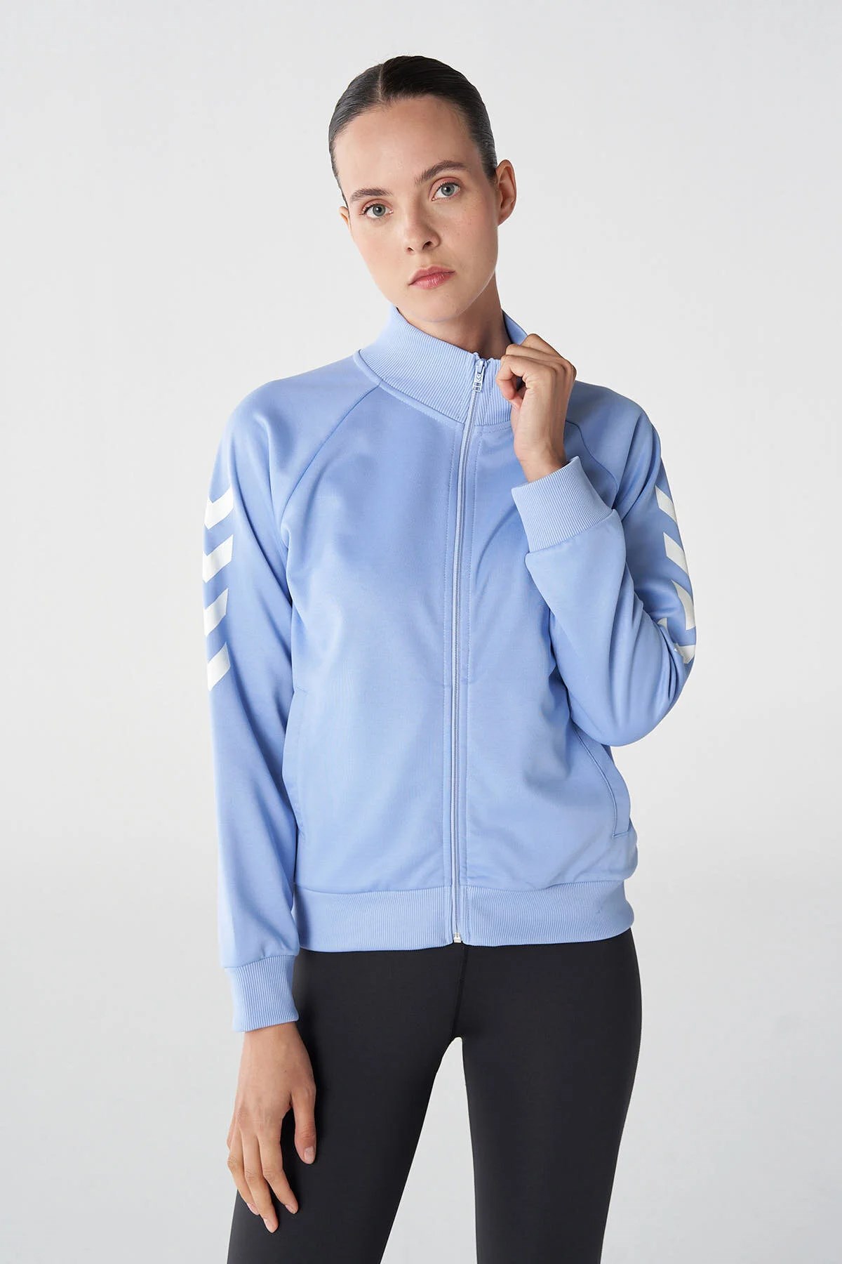 Hummel Genesa Zip Kadın Sweatshirt 921773-2516 Mavi