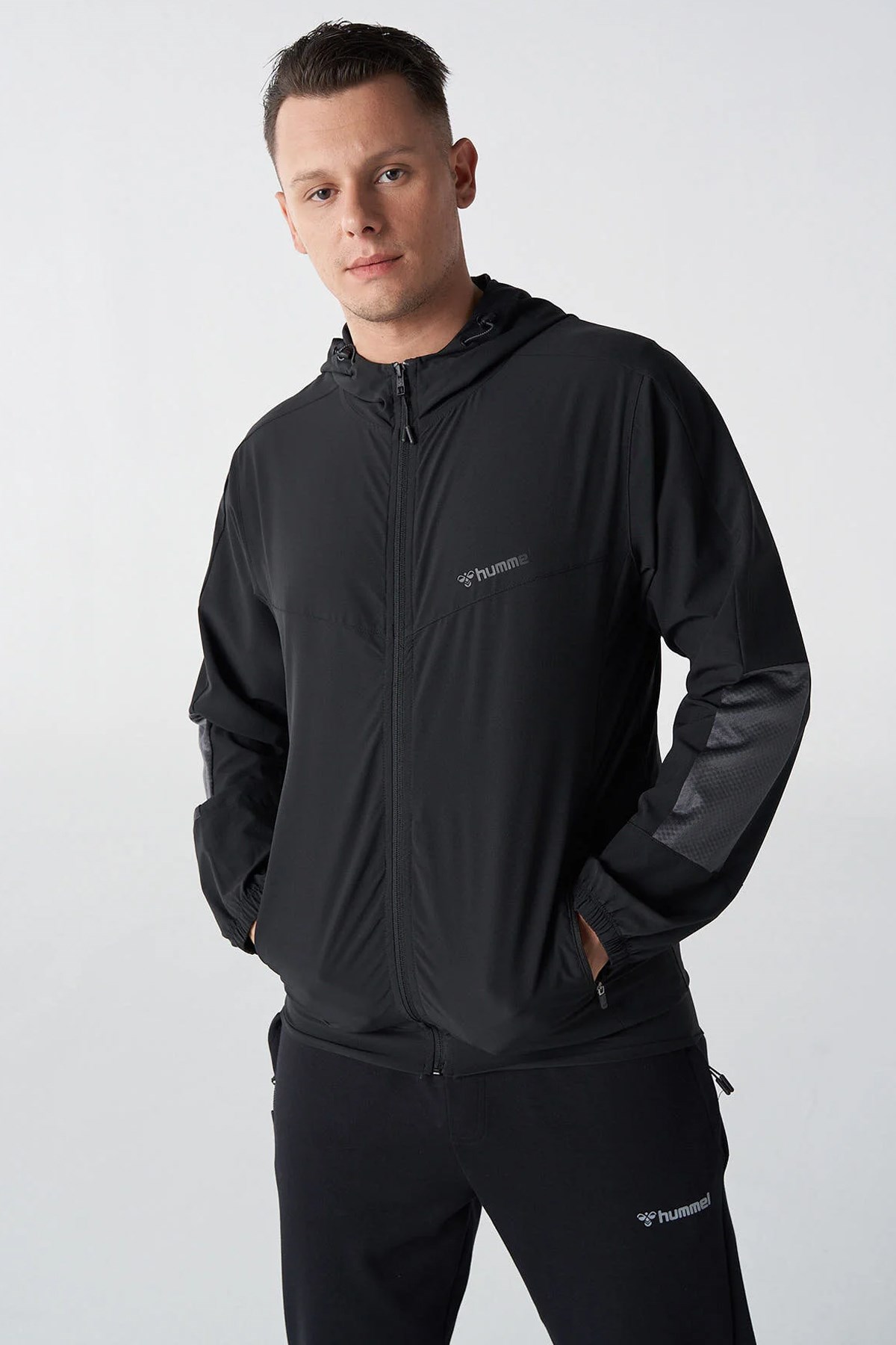 Hummel Jacob Zip Erkek Sweatshirt 921778-2001 Siyah