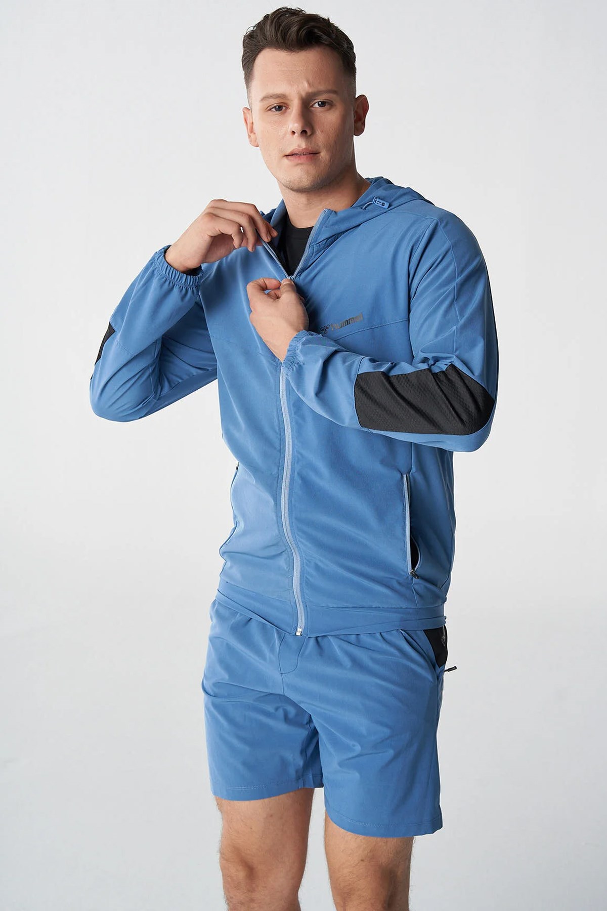Hummel Jacob Zip Erkek Sweatshirt 921778-4250 Mavi
