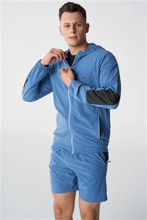 Hummel Jacob Zip Erkek Sweatshirt 921778-4250 Mavi
