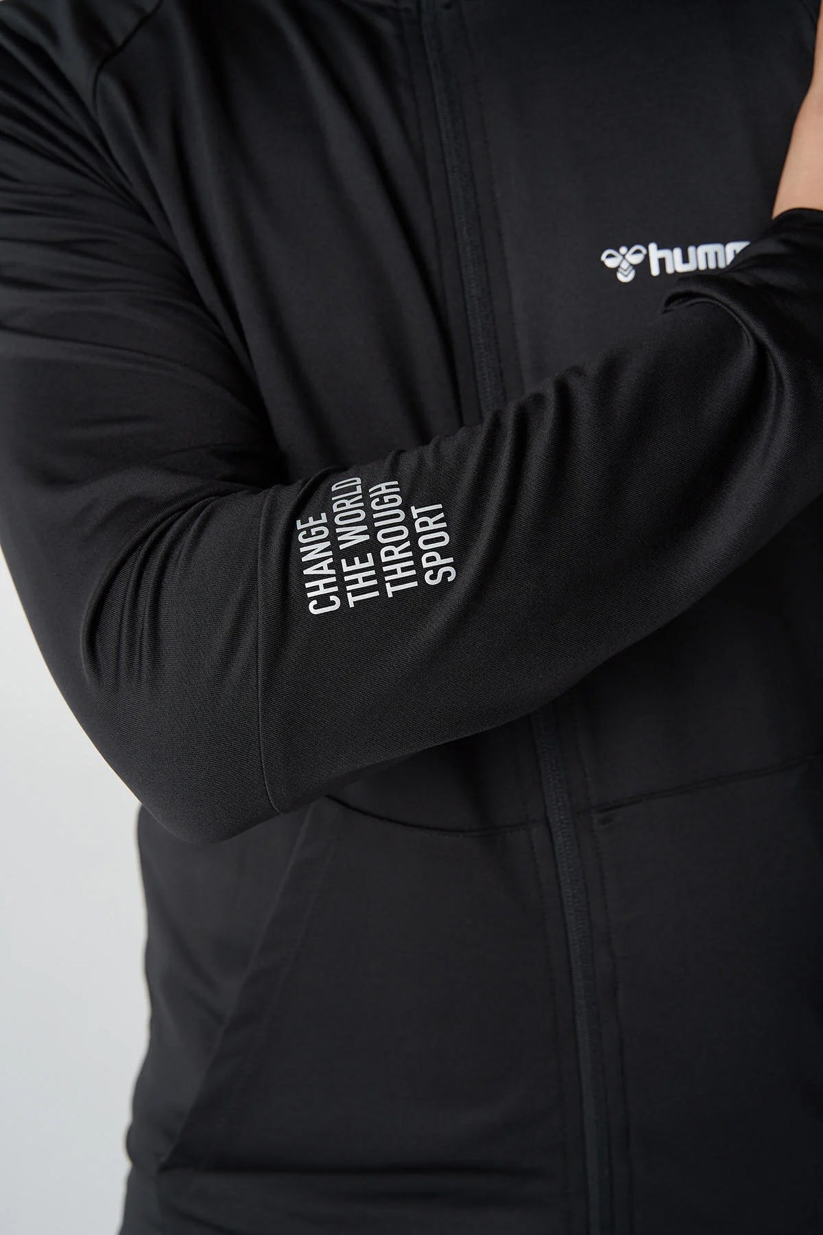 Hummel Jason Zip Erkek Sweatshirt 921781-2001 Siyah