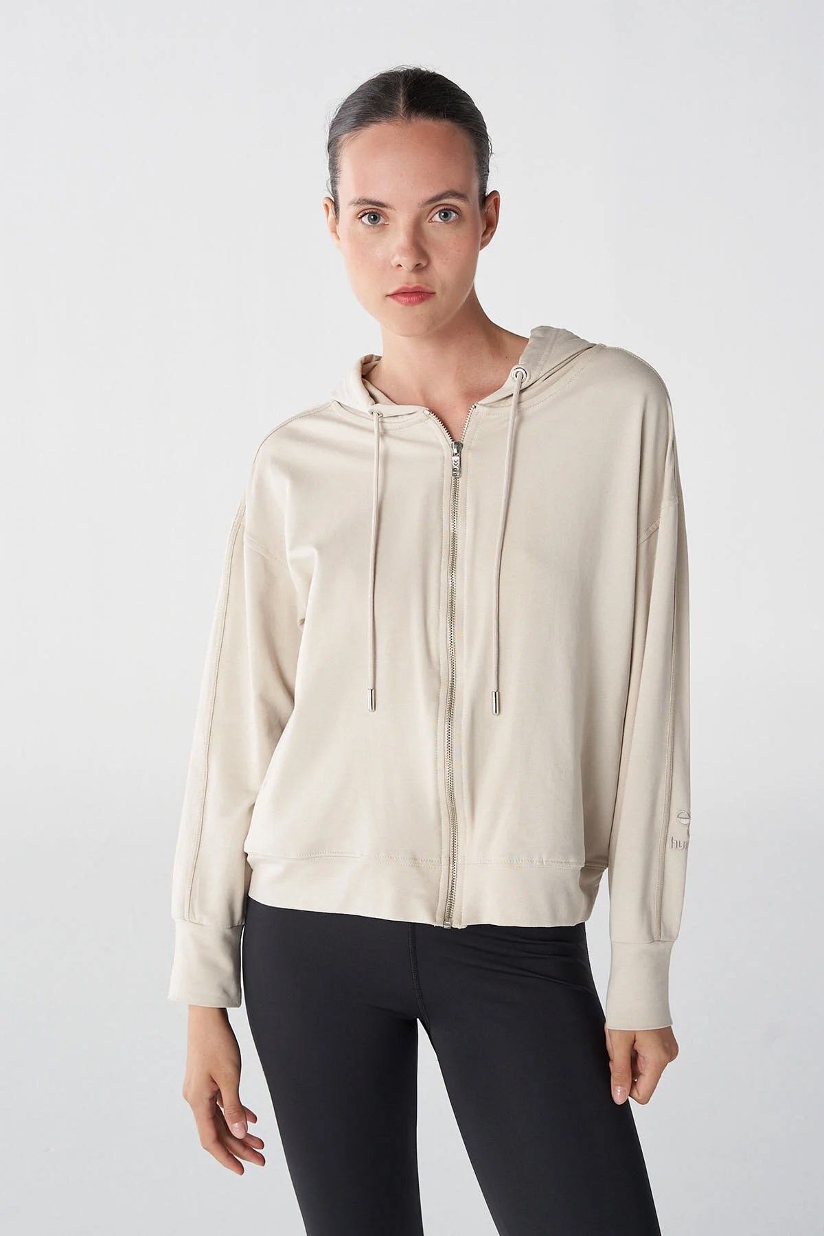 Hummel Jodie Zip Kadın Sweatshirt 921786-8140 Gri