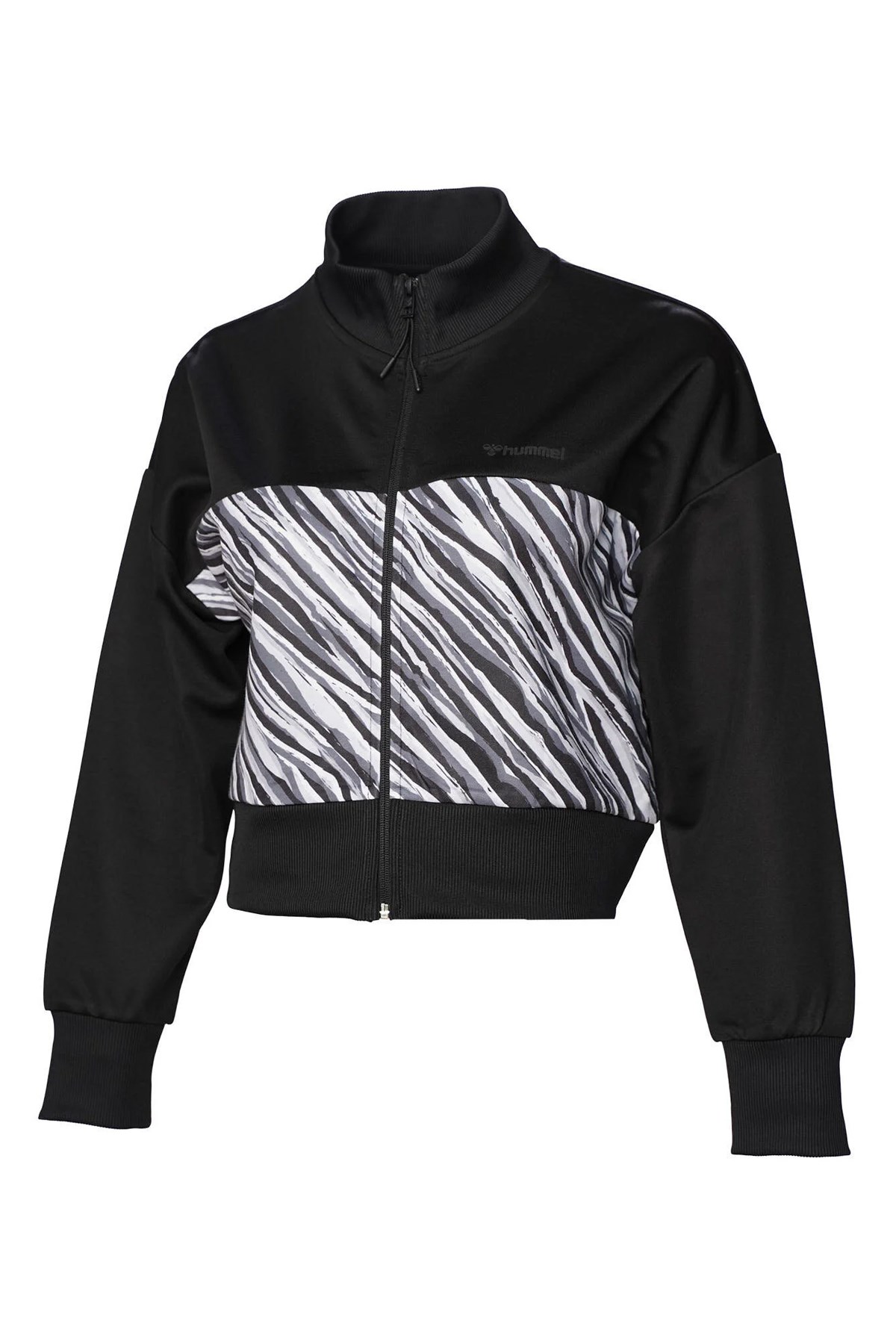 Hummel Jude Crop Zip Kadın Sweatshirt 921789-2001 Siyah