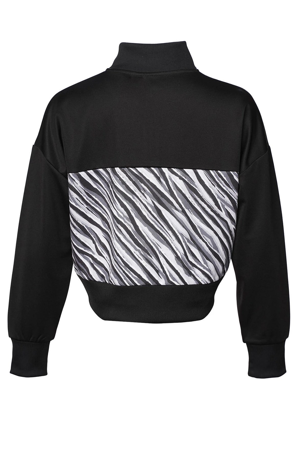 Hummel Jude Crop Zip Kadın Sweatshirt 921789-2001 Siyah
