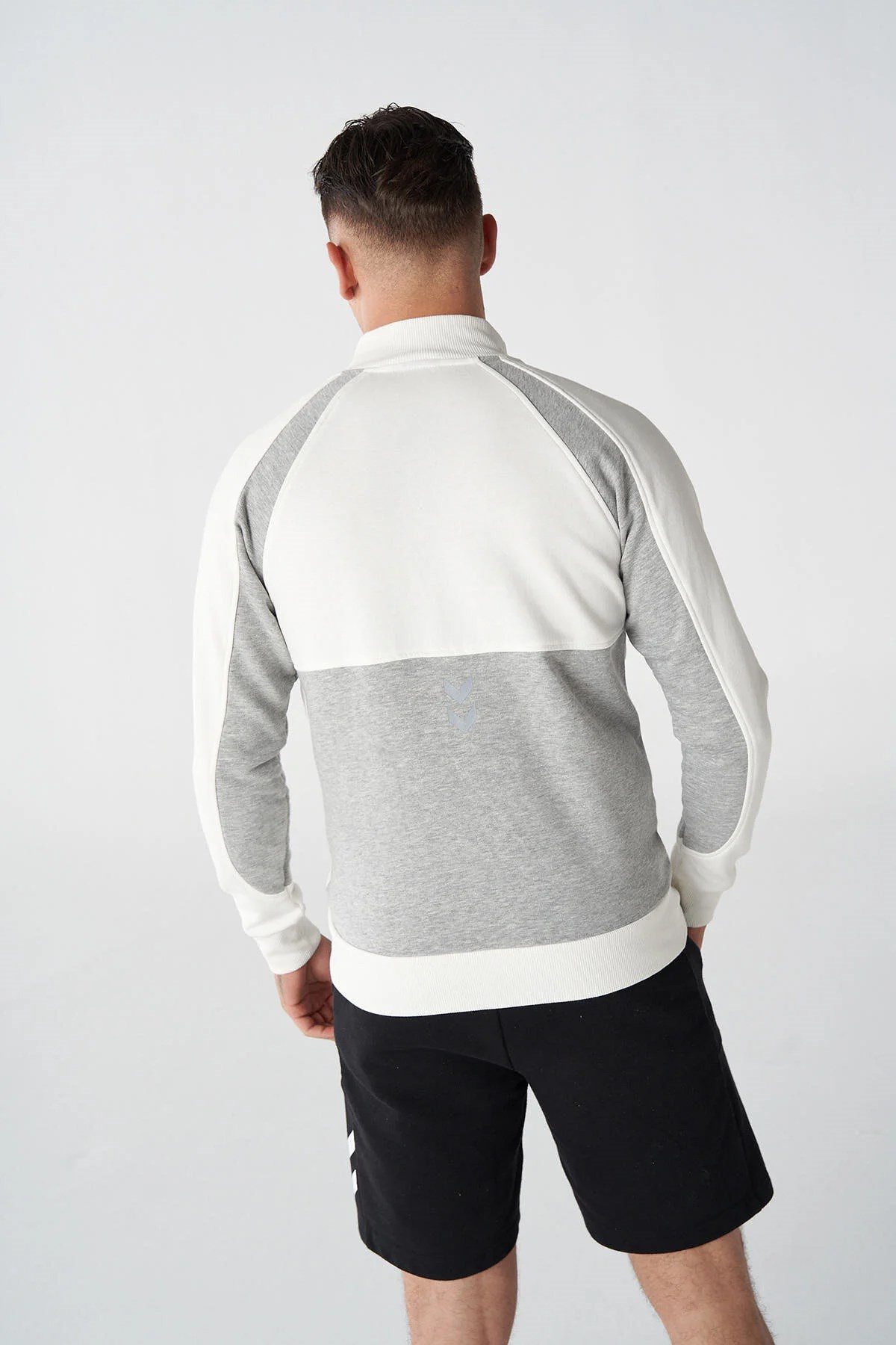 Hummel Kian Zip Erkek Sweatshirt 921792-9003 Beyaz