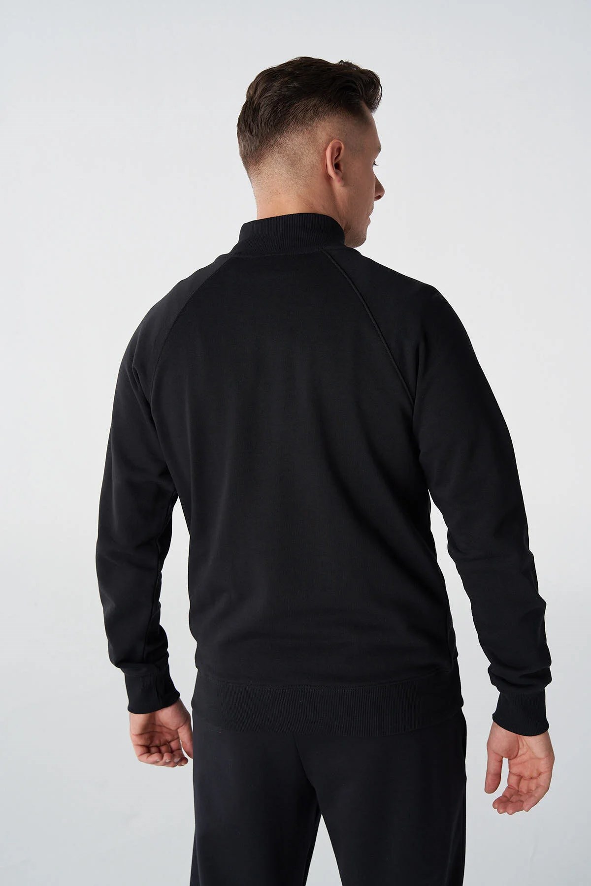 Hummel Kian Zip Neck Erkek Sweatshirt 921793-2001 Siyah