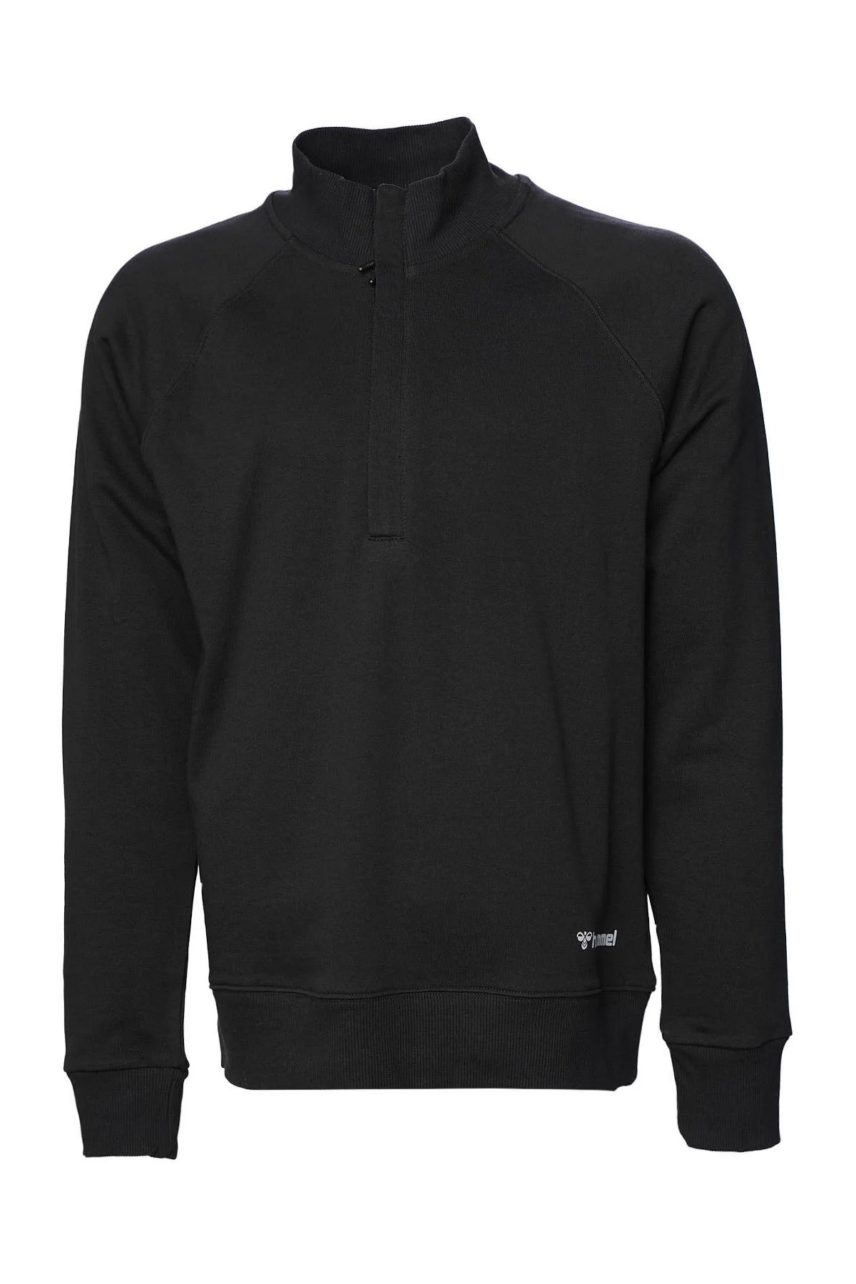 Hummel Kian Zip Neck Erkek Sweatshirt 921793-2001 Siyah