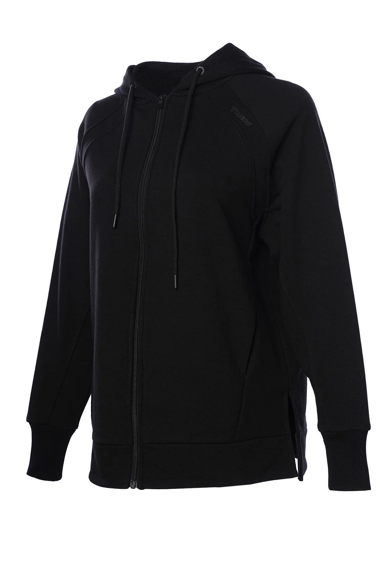 Hummel Maya Oversize Zip Kadın Sweatshirt 921803-2001 Siyah