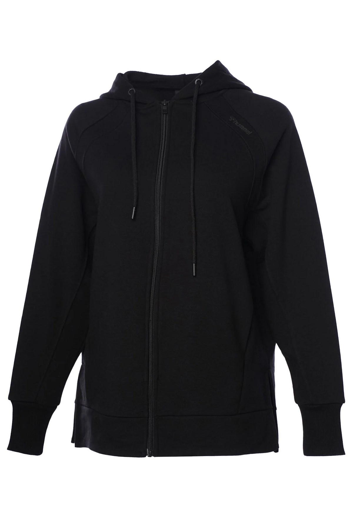 Hummel Maya Oversize Zip Kadın Sweatshirt 921803-2001 Siyah