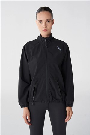 Hummel Micha Zip Kadın Sweatshirt 921805-2001 Siyah