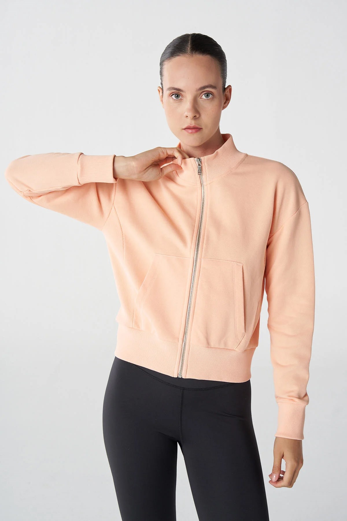 Hummel River Zip Kadın Sweatshirt 921823-2518 Turuncu