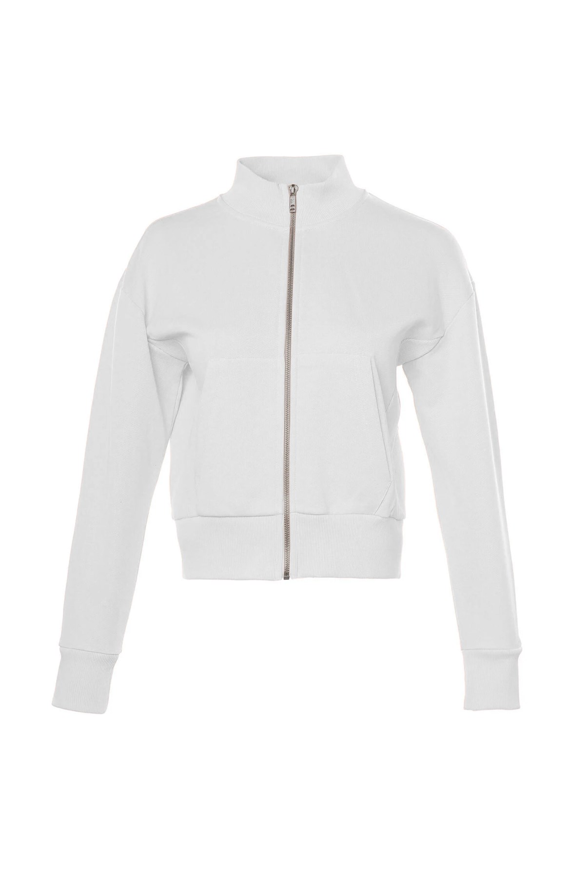 Hummel River Zip Kadın Sweatshirt 921823-9003 Beyaz