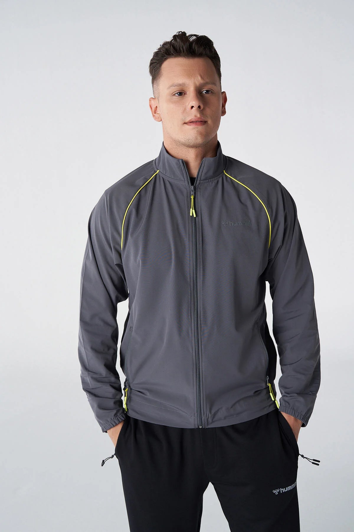 Hummel Ryen Zip Erkek Sweatshirt 921824-3902 Gri