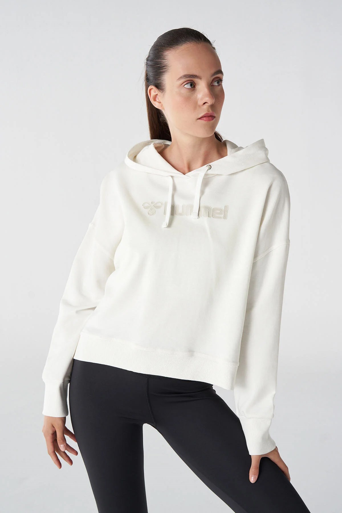 Hummel Terry Kadın Sweatshirt 921833-9003 Beyaz