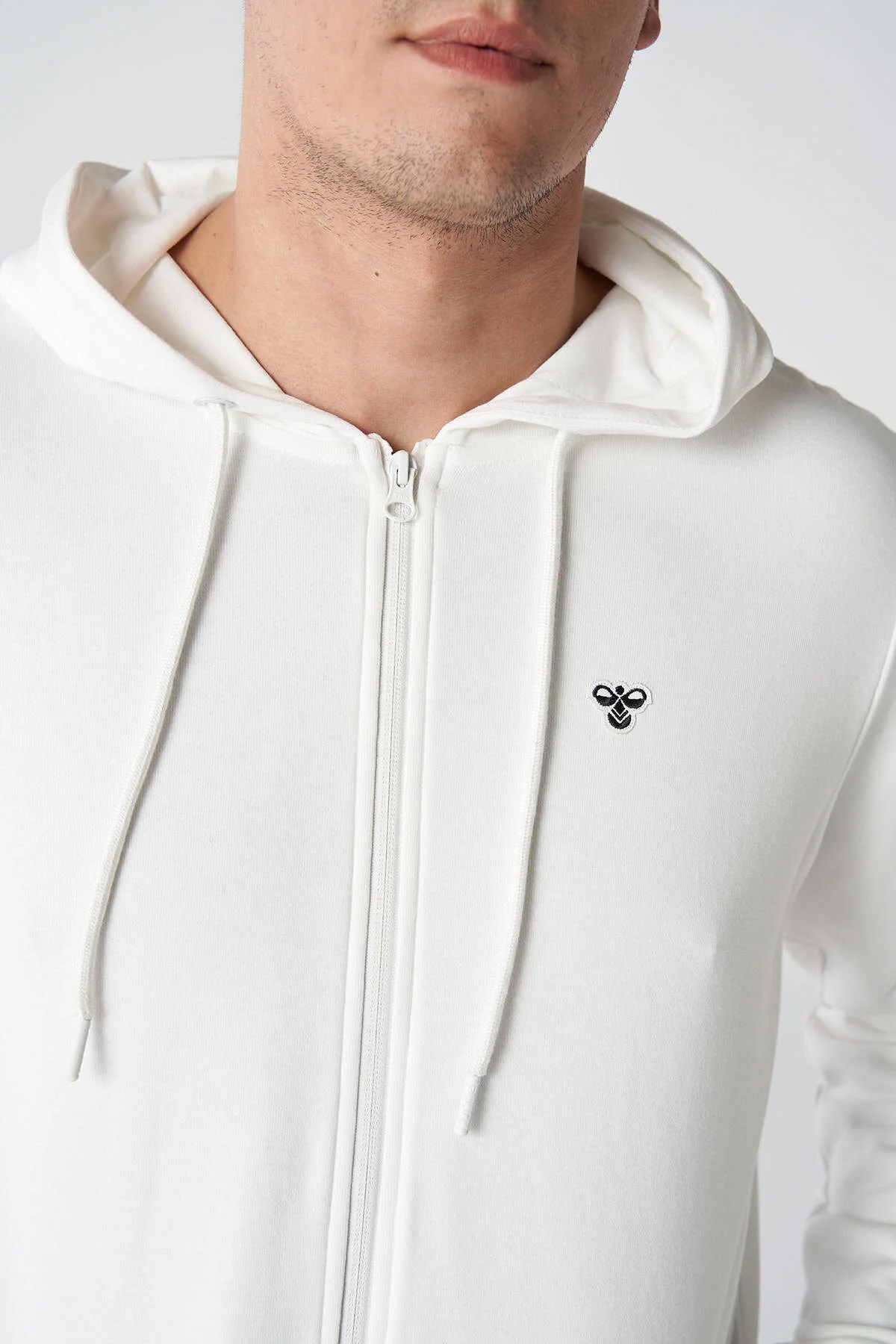 Hummel T-ic ico Zip Erkek Sweatshirt 921836-9003 Beyaz