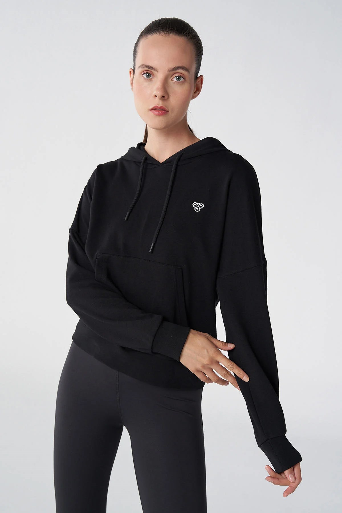Hummel T-ic icona Kadın Sweatshirt 921837-2001 Siyah