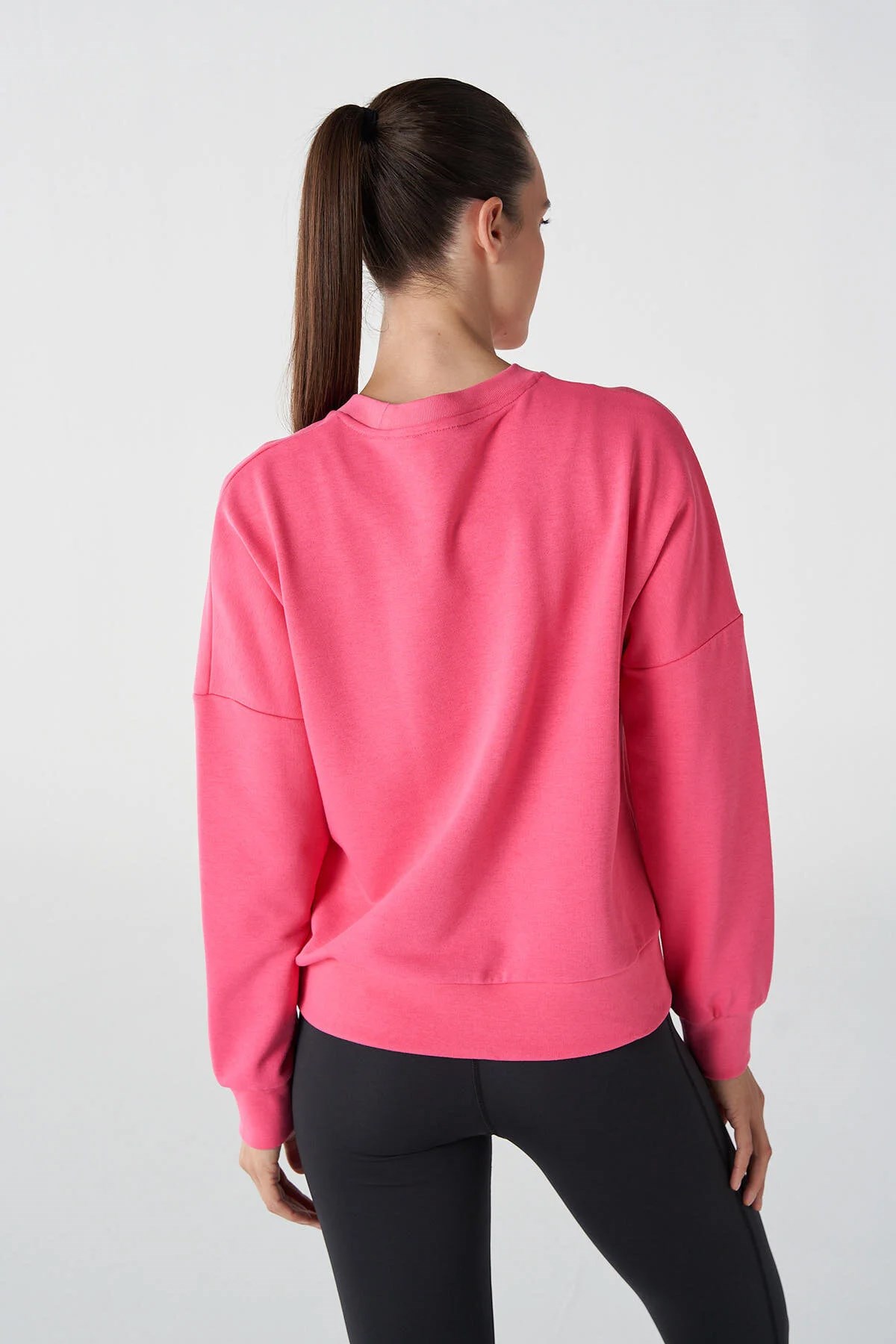 Hummel T-ic icona Kadın Sweatshirt 921838-3440 Pembe