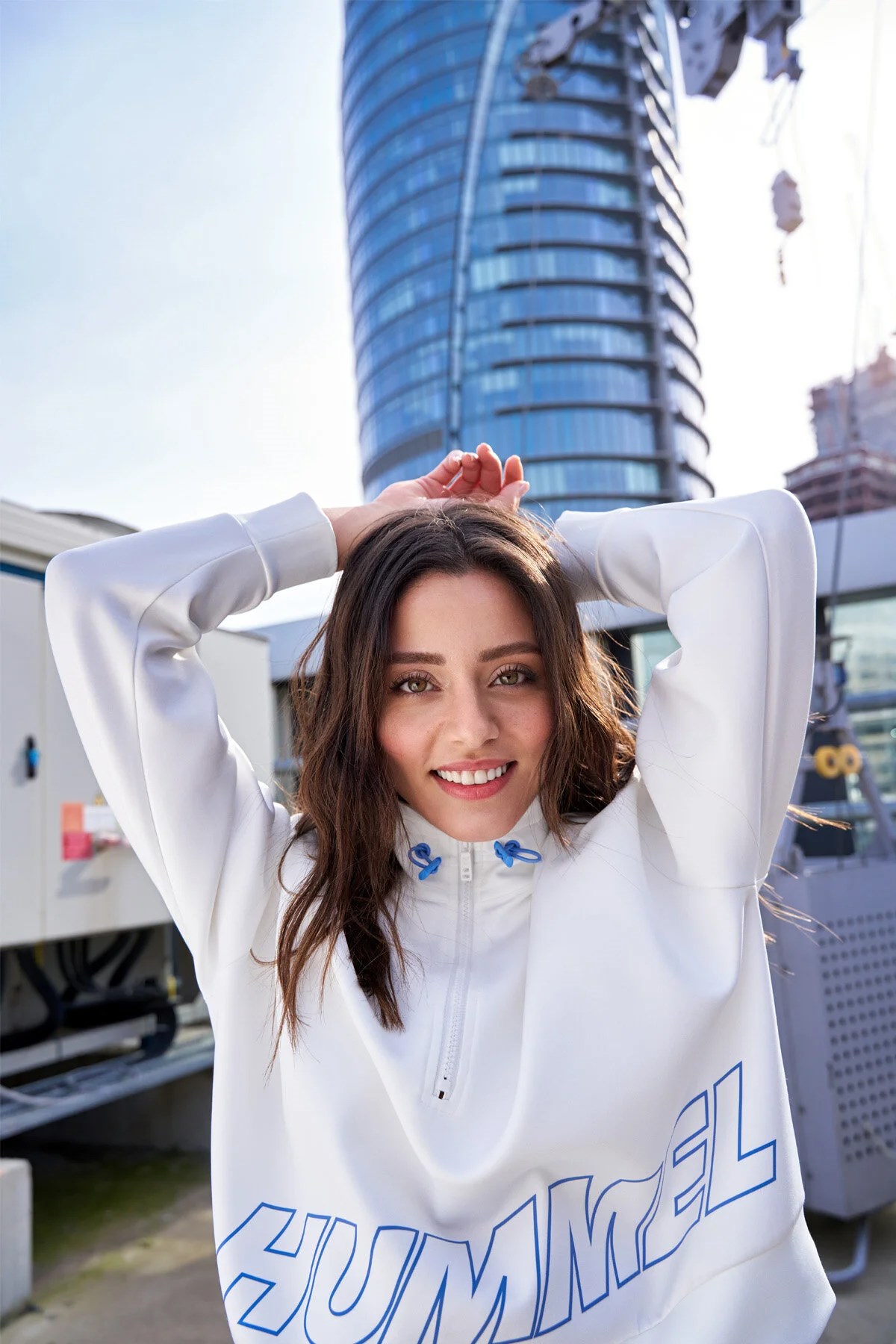 Hummel Allescrop Kadın Sweatshirt 921841-2516 Mavi