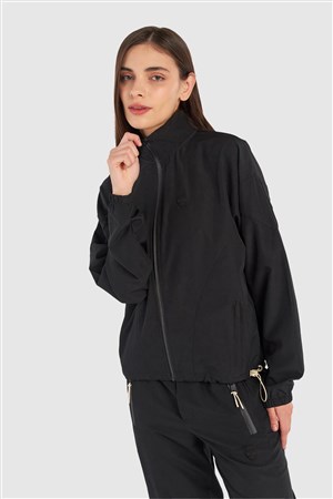 Hummel Edna Zip Kadın Sweatshirt 921932-2001 Siyah