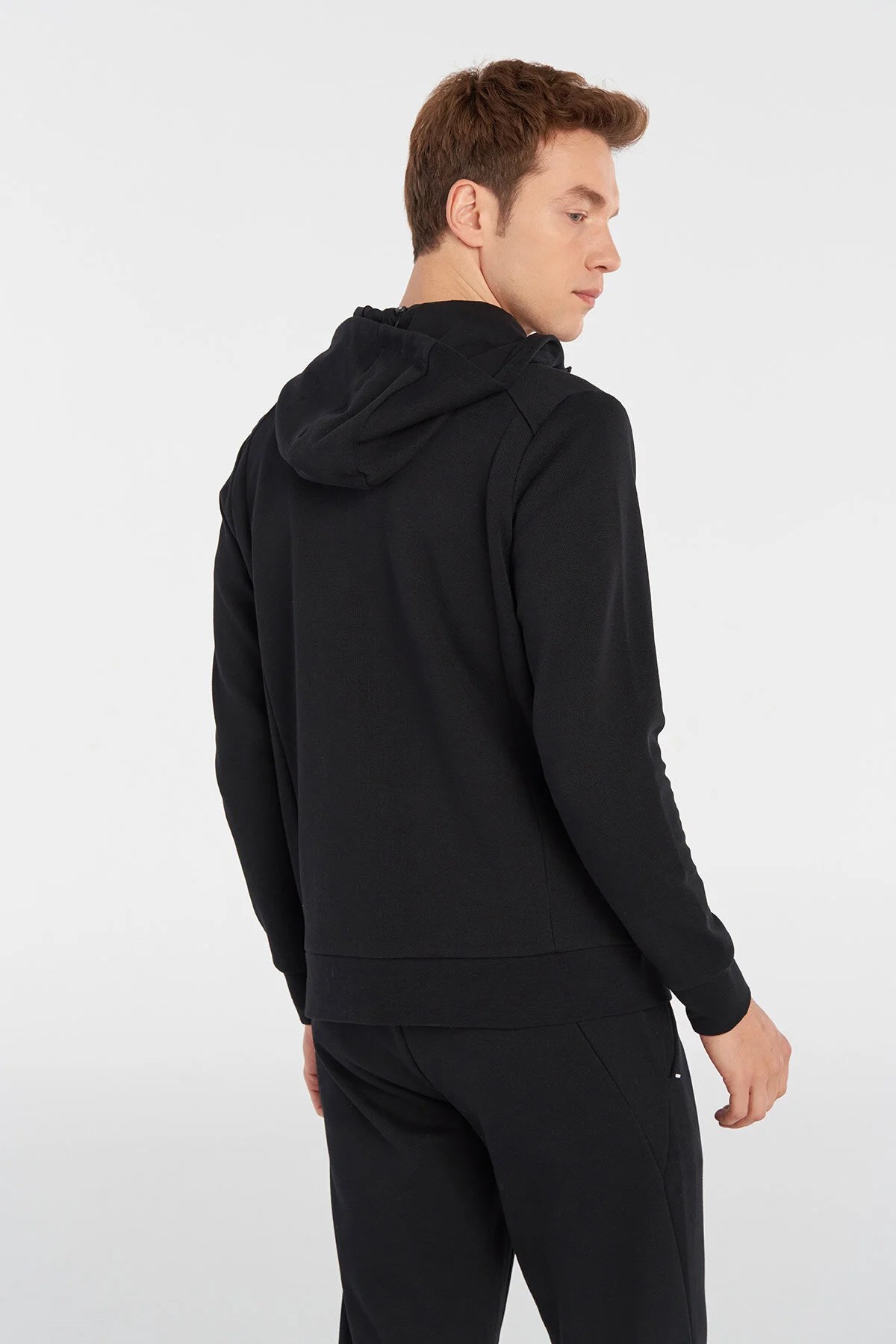 Hummel Jensen Zip Erkek Sweatshirt 921993-2001 Siyah