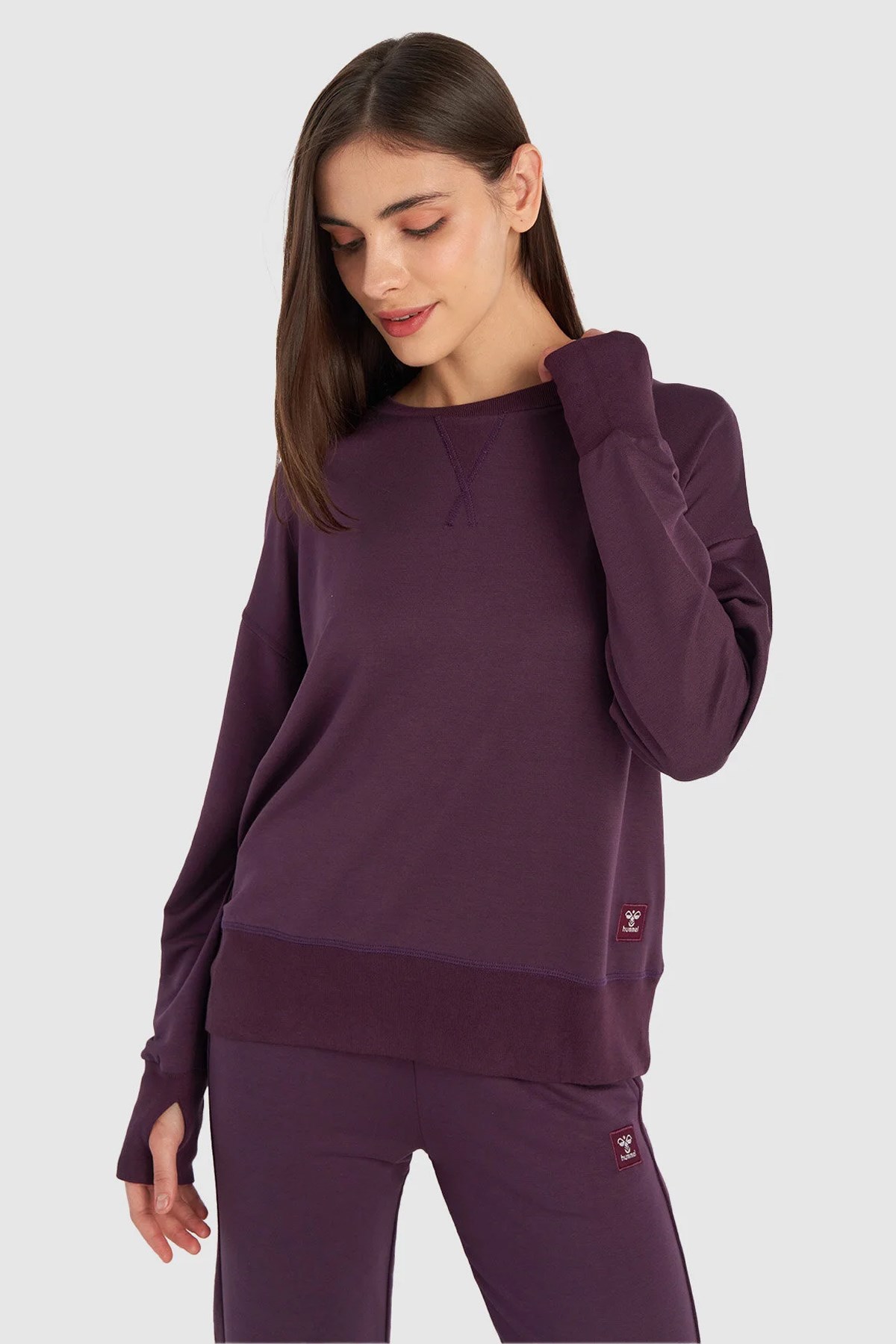 Hummel Jonina Kadın Sweatshirt 921998-4073 Mor