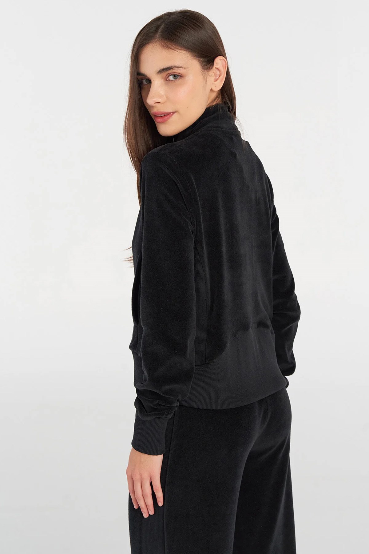 Hummel Kady Zip Kadın Sweatshirt 922002-2001 Siyah