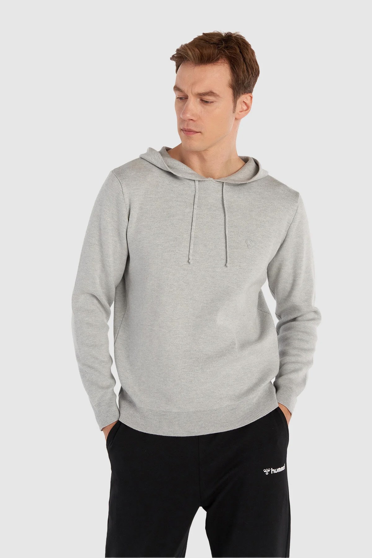 Hummel Lenz Knit Erkek Sweatshirt 922019-1968 Gri