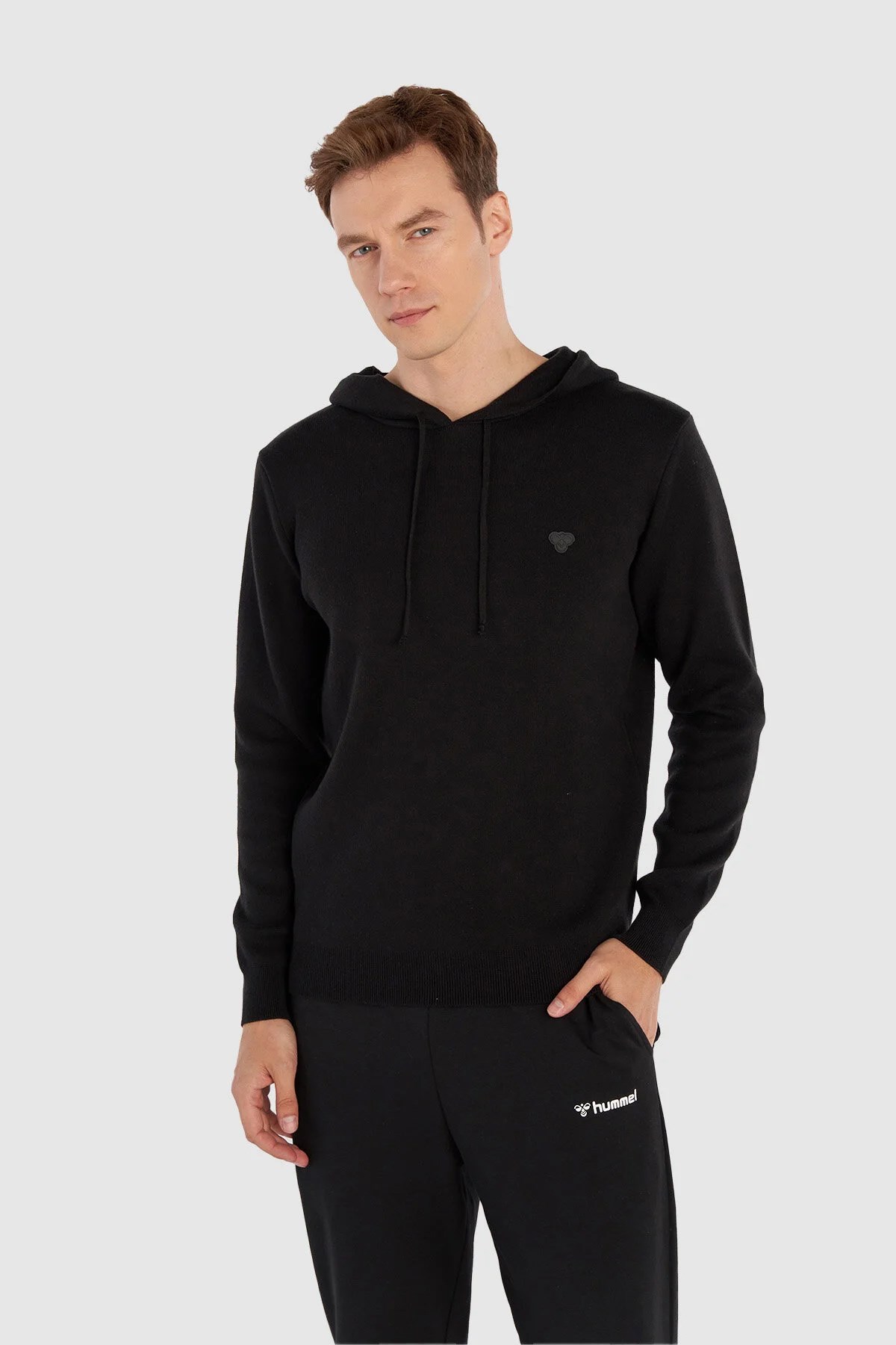 Hummel Lenz Knit Erkek Sweatshirt 922019-2001 Siyah