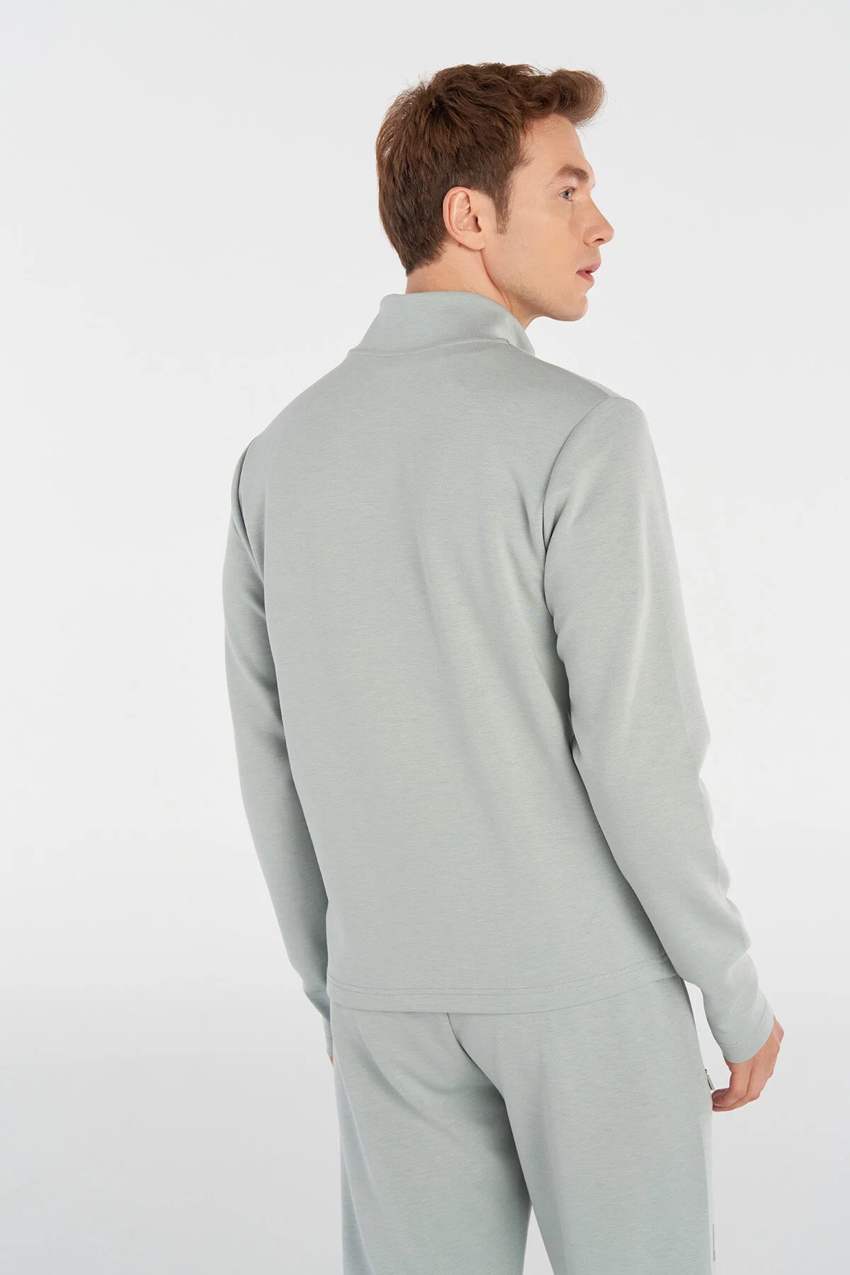 Hummel Nelly Zip Erkek Sweatshirt 922042-1968 Gri