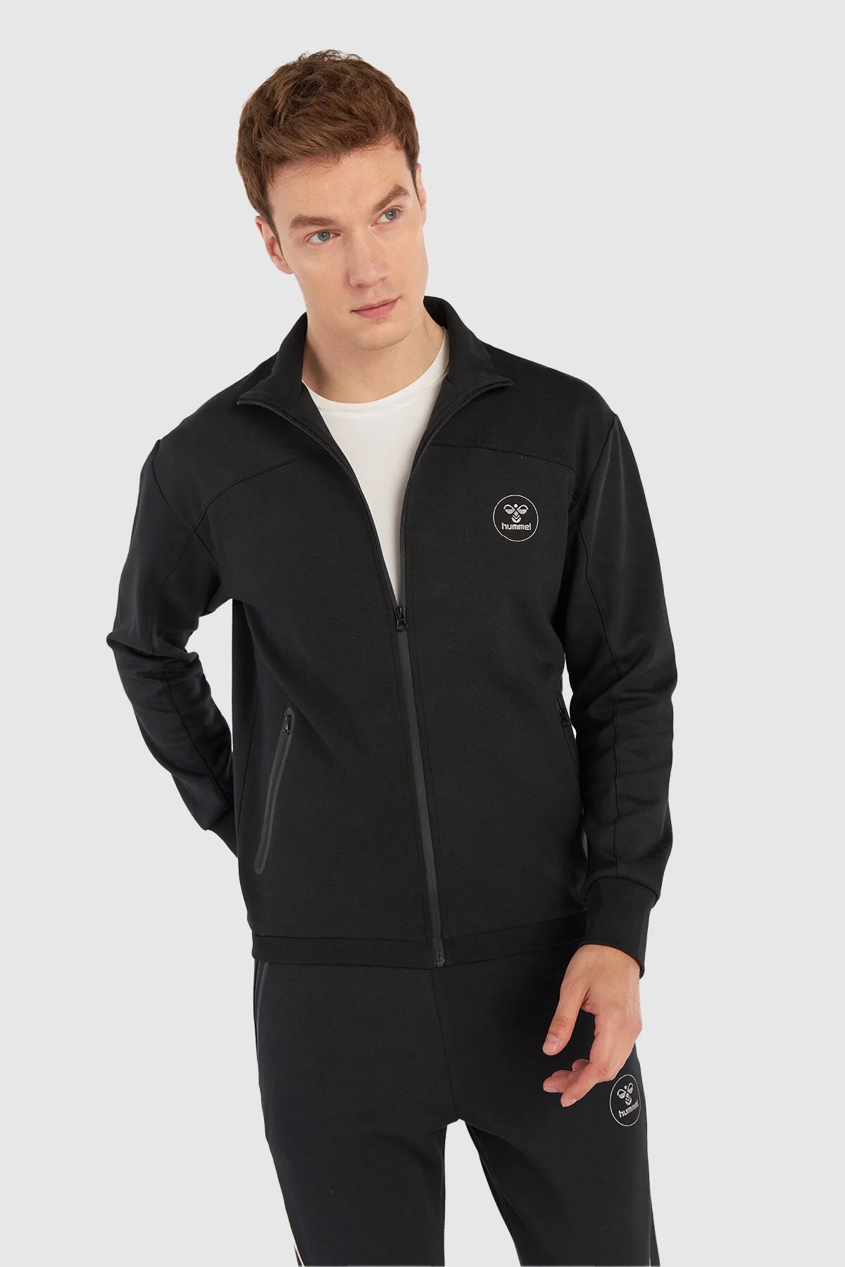 Hummel Royal Zip Erkek Sweatshirt 922060-2001 Siyah