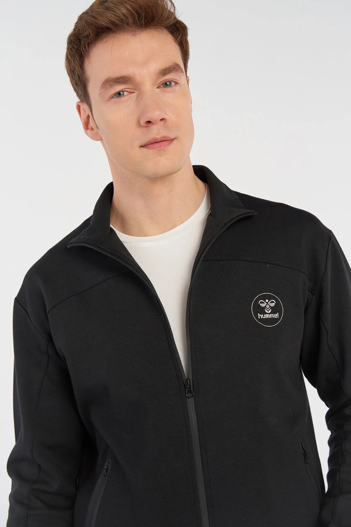 Hummel Royal Zip Erkek Sweatshirt 922060-2001 Siyah