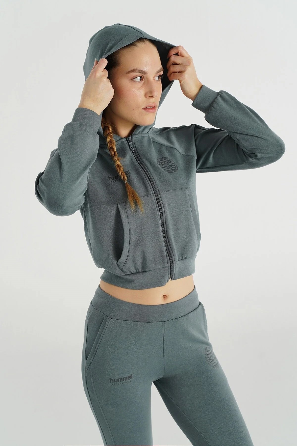 Hummel Alpa Kadın Sweatshirt 922140-7319 Gri