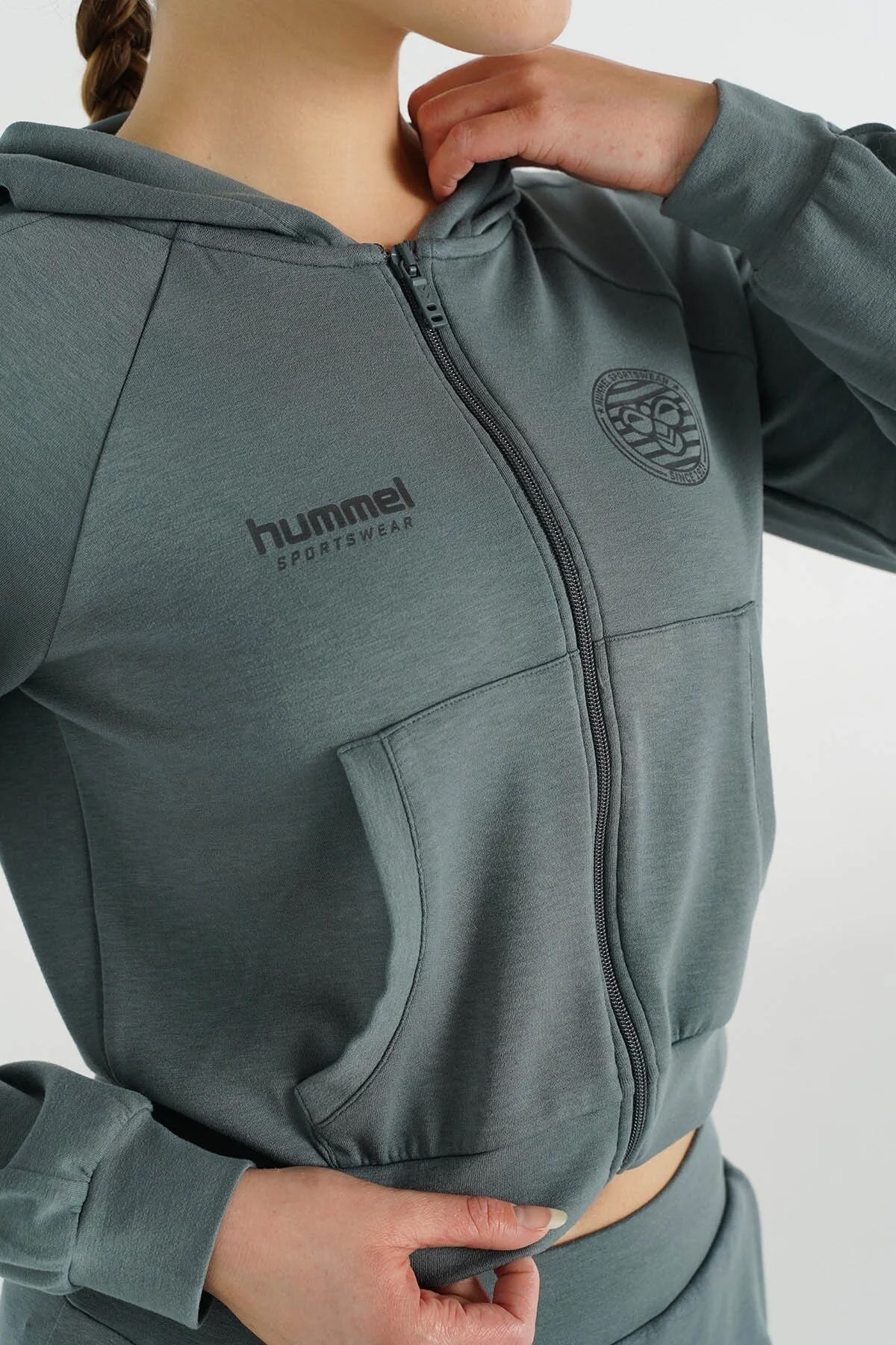 Hummel Alpa Kadın Sweatshirt 922140-7319 Gri