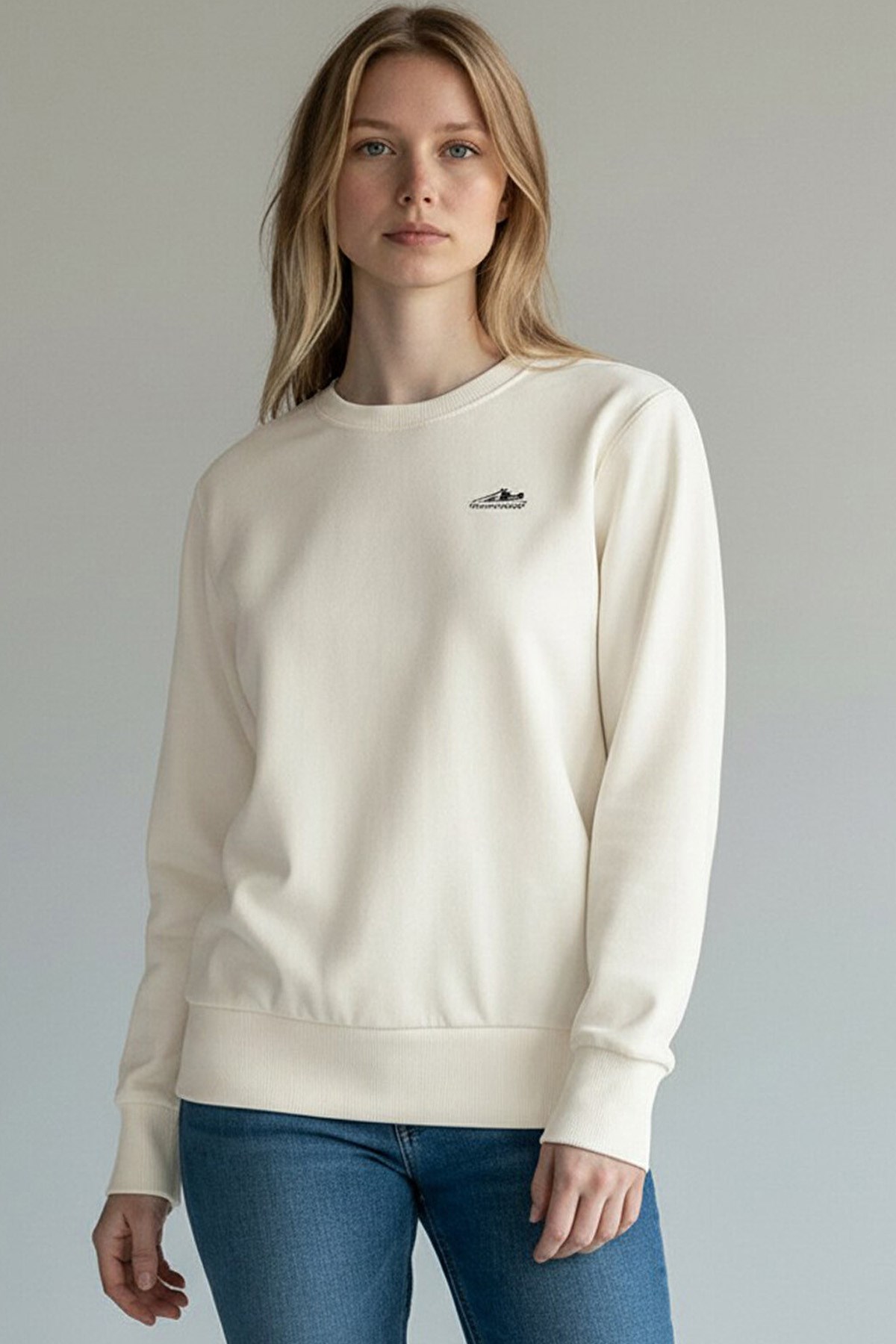 Hummel Elfin Kadın Sweatshirt 922173-9003 Beyaz