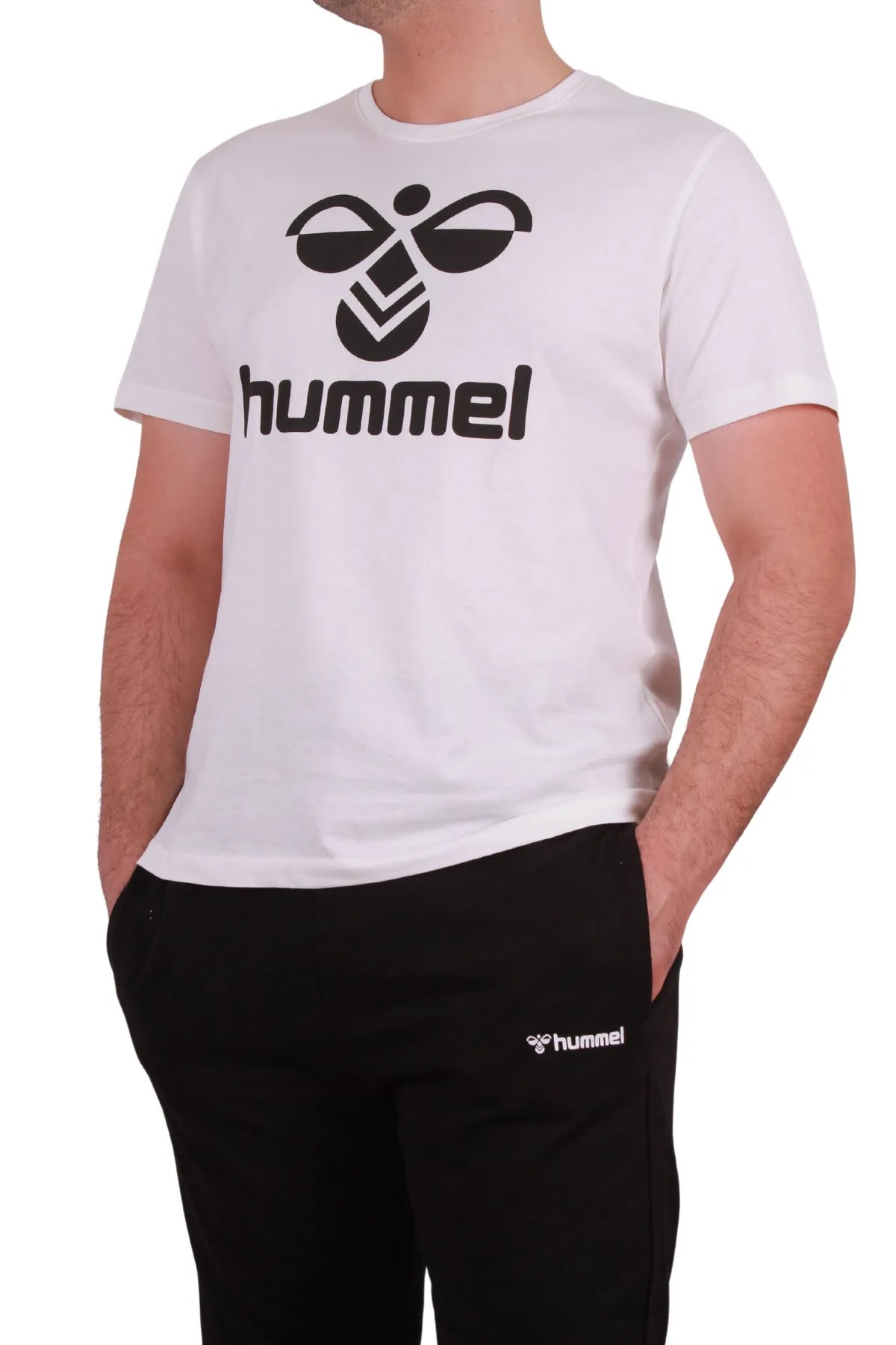 Hummel Senes Erkek Tişört 922217-9003 Ekru