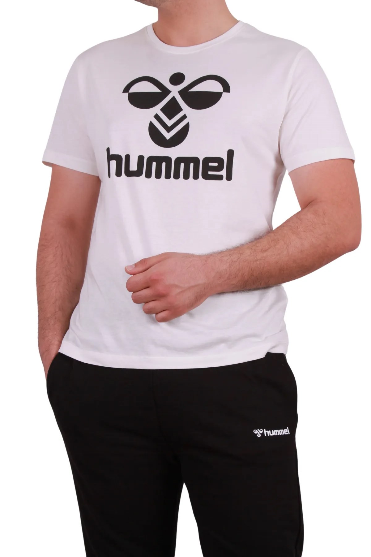 Hummel Senes Erkek Tişört 922217-9003 Ekru