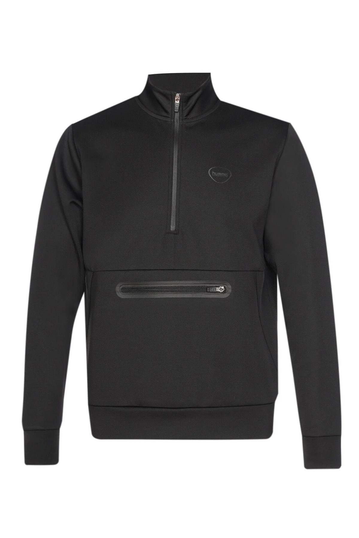 Hummel Loton Zip Nk Erkek Sweatshirt Siyah