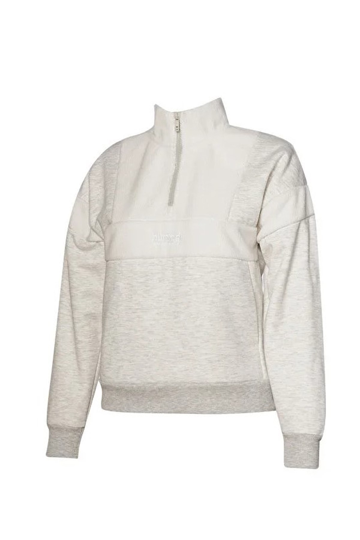 Hummel Adur Zip Neck Kadın Sweatshirt 922347-9098 Beyaz