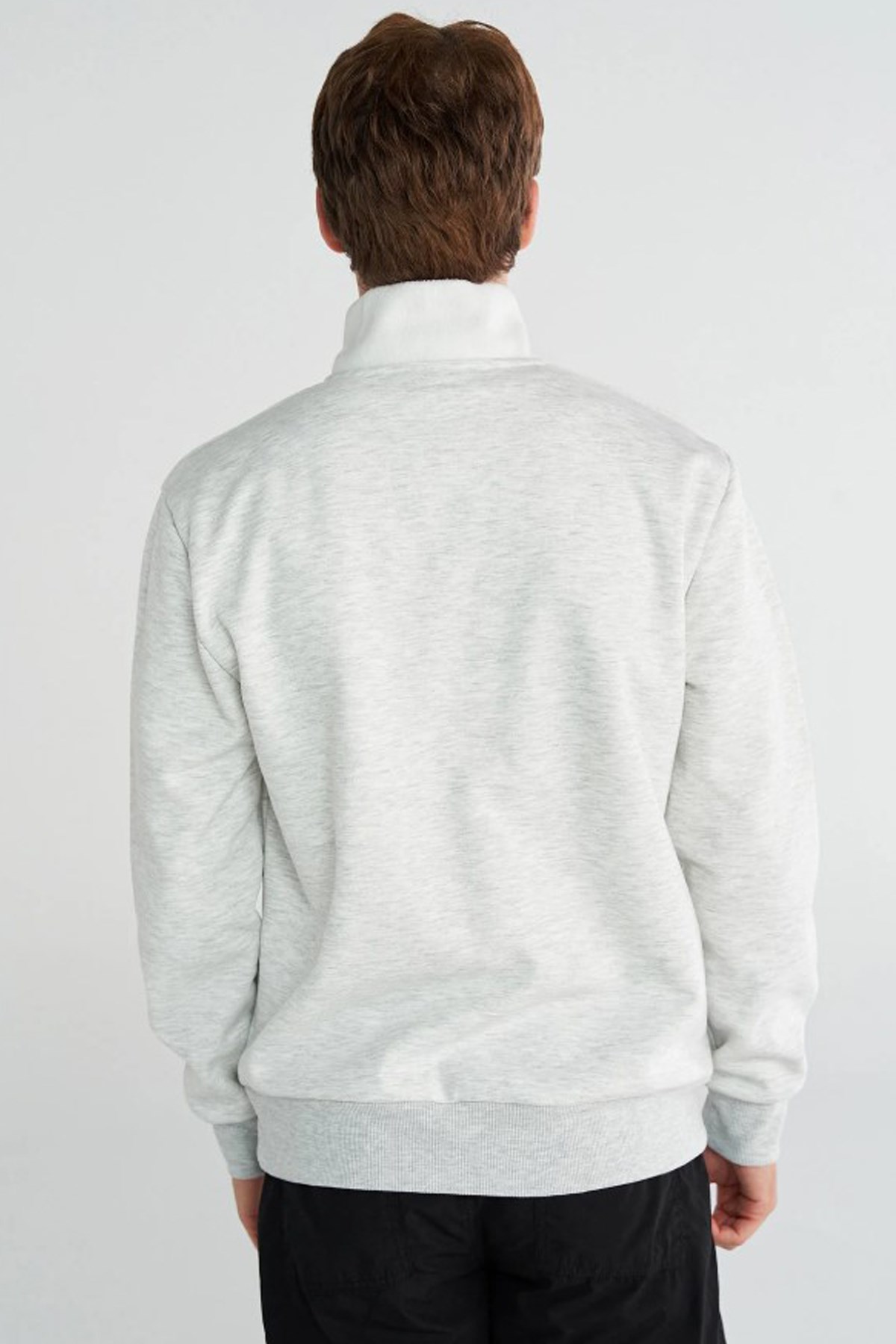 Hummel Andros Half Zip Neck Erkek Sweatshirt 922355-9098 Beyaz
