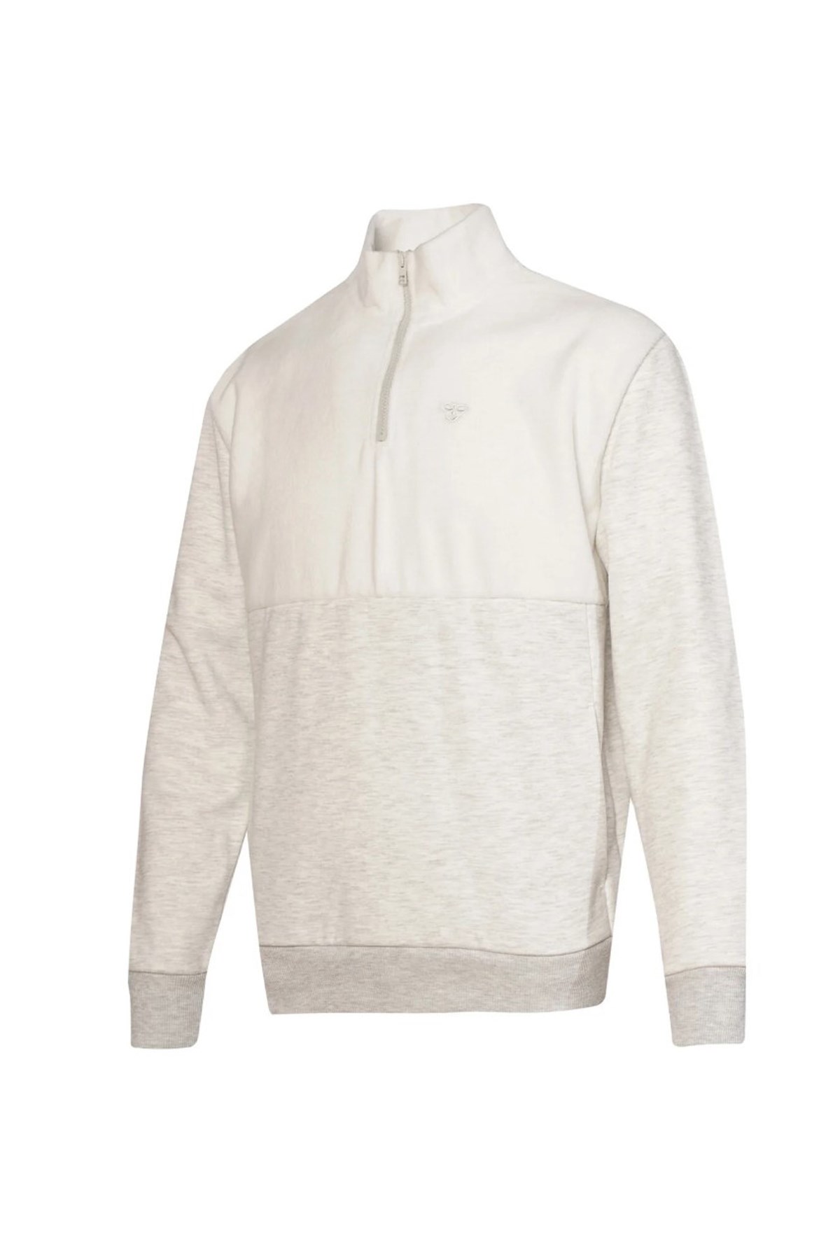 Hummel Andros Half Zip Neck Erkek Sweatshirt 922355-9098 Beyaz