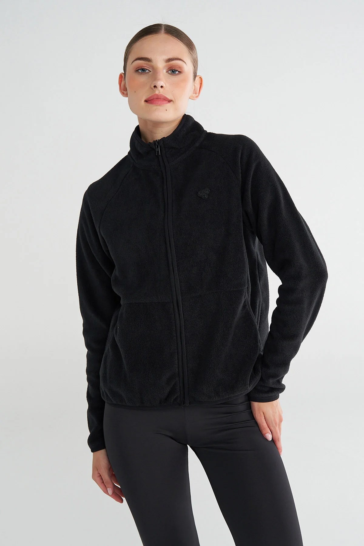Hummel Basildon Fleece Kadın Sweatshirt 922365-2001 Siyah