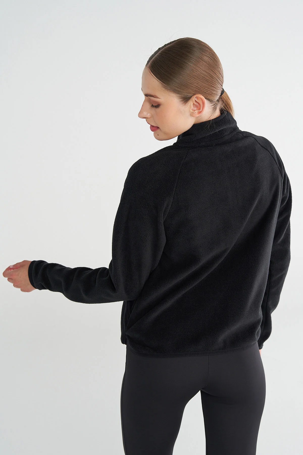 Hummel Basildon Fleece Kadın Sweatshirt 922365-2001 Siyah