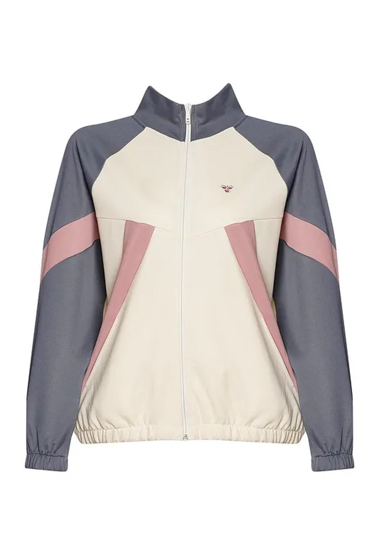 Hummel Harlow Zip Kadın Sweatshirt Bej
