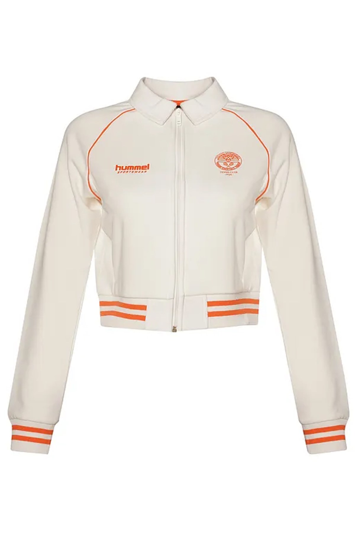 Hummel Jamal Zip Kadın Sweatshirt Beyaz