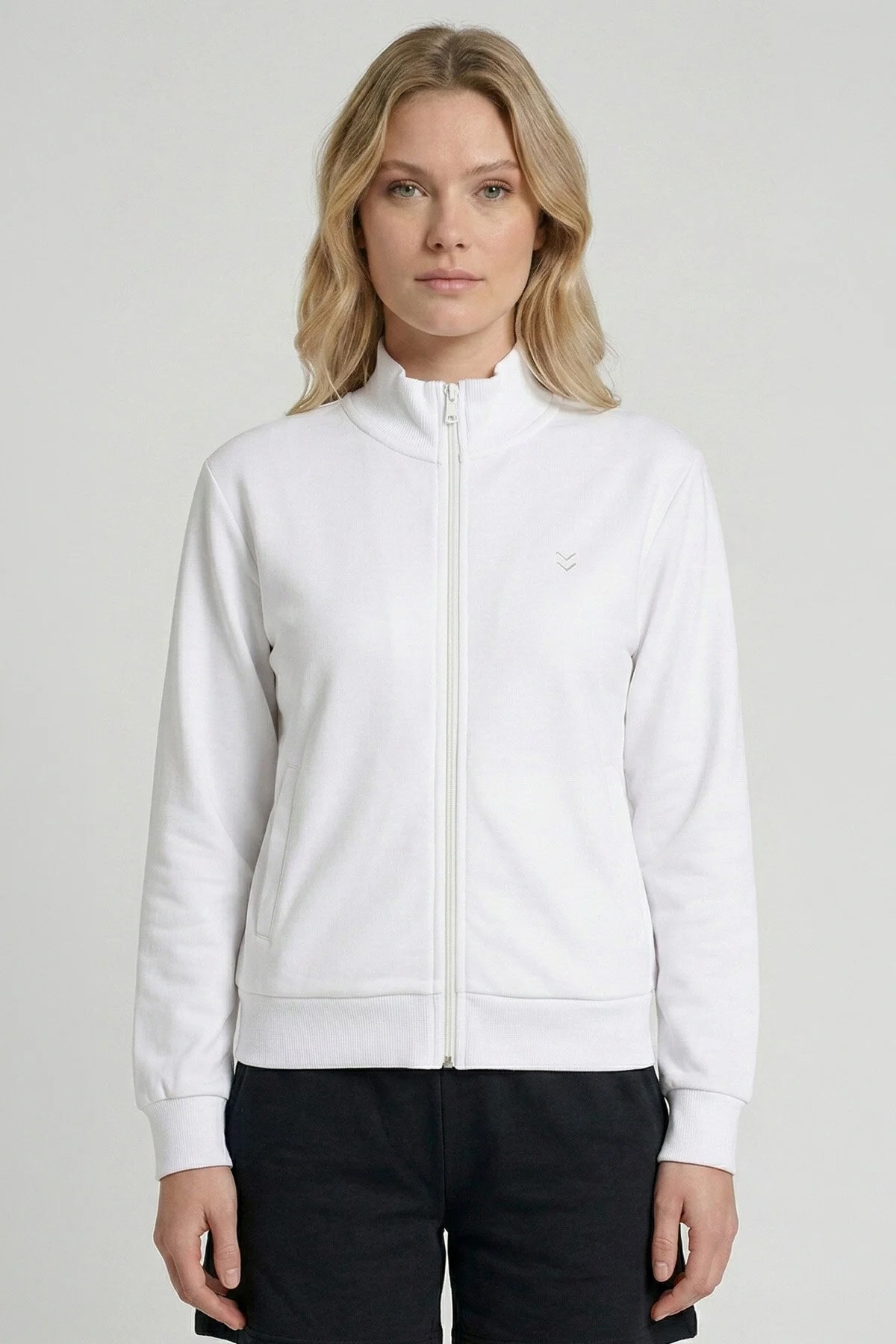 Hummel Pulse Kadın Sweatshirt 922423-9001 Beyaz