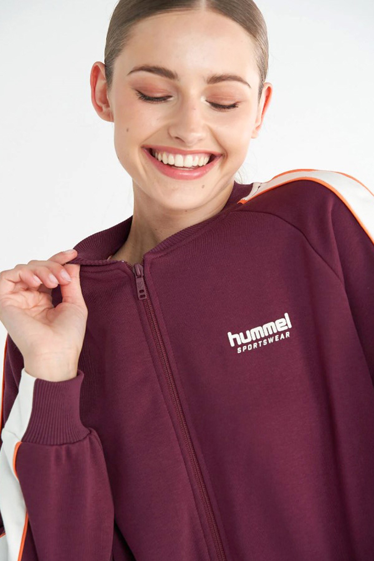 Hummel Rodri Zip Kadın Sweatshirt Mor