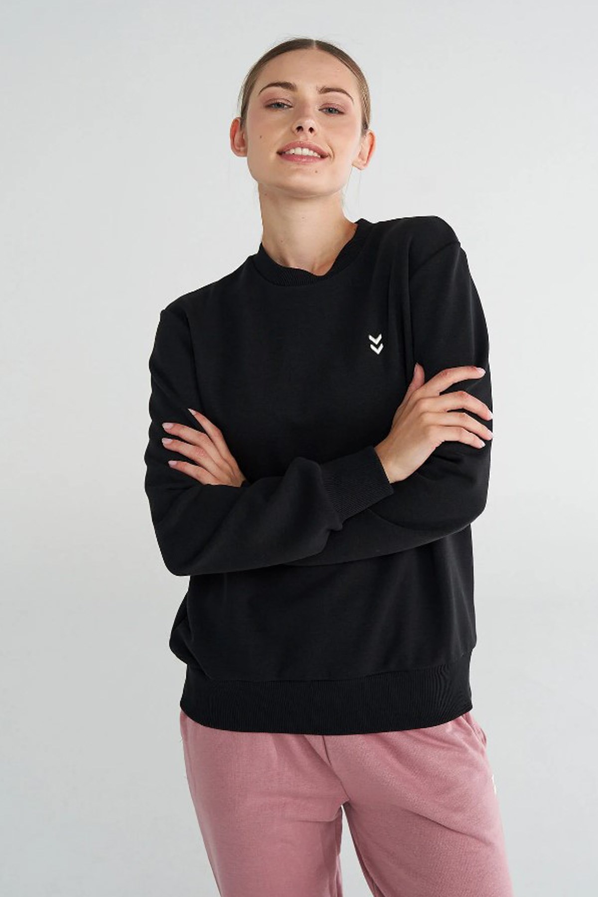 Hummel Pulse Kadın Sweatshirt 922440-2001 Siyah